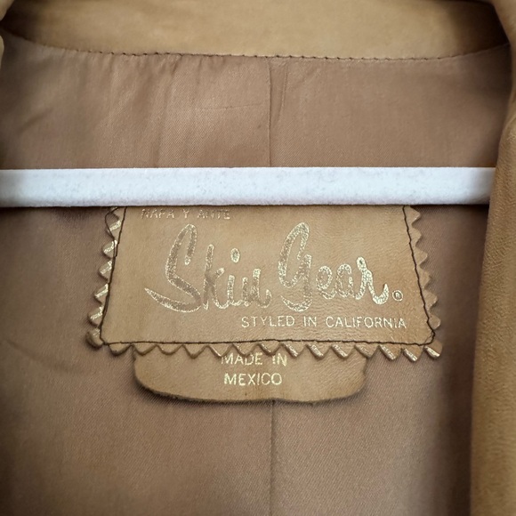 RARE Vintage Skin Gear Leather Trench Coat - Picture 3 of 7